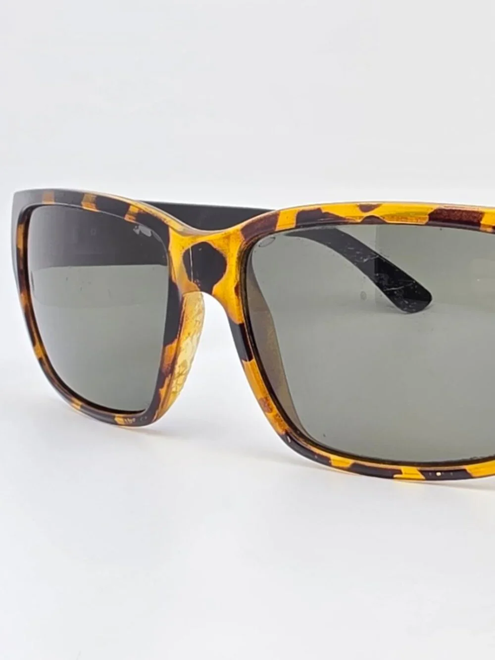 Madson of America Classico Tortoise Black Frame Polarized Grey Lens Sunglasses